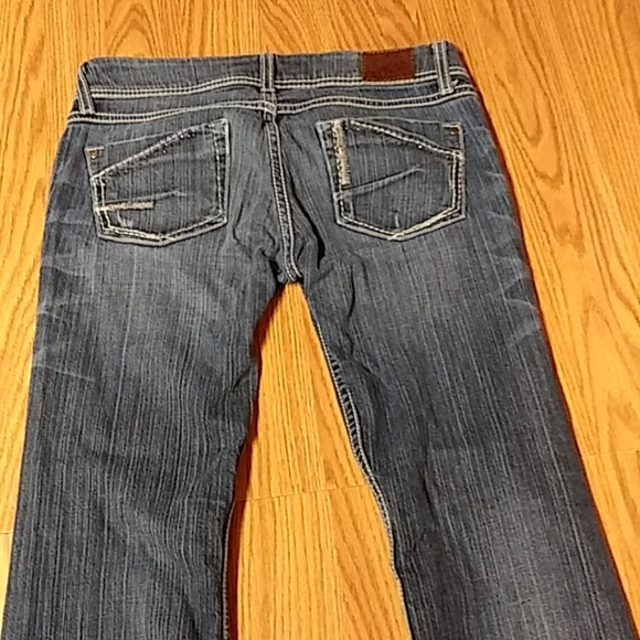 BKE Stella 28R Flare Rhinestones Embroidered Jeans - Picture 3 of 7